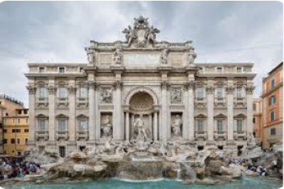 The Trevi Fountain in Rome